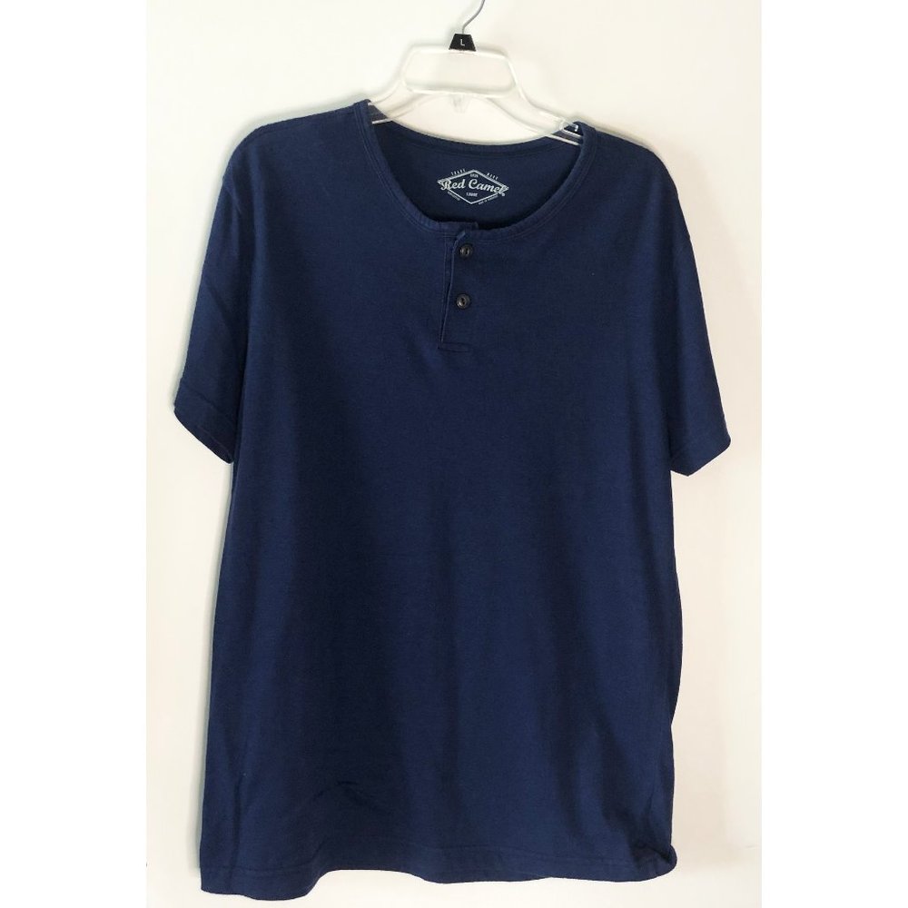 Red Camel Men's Navy Blue Henley